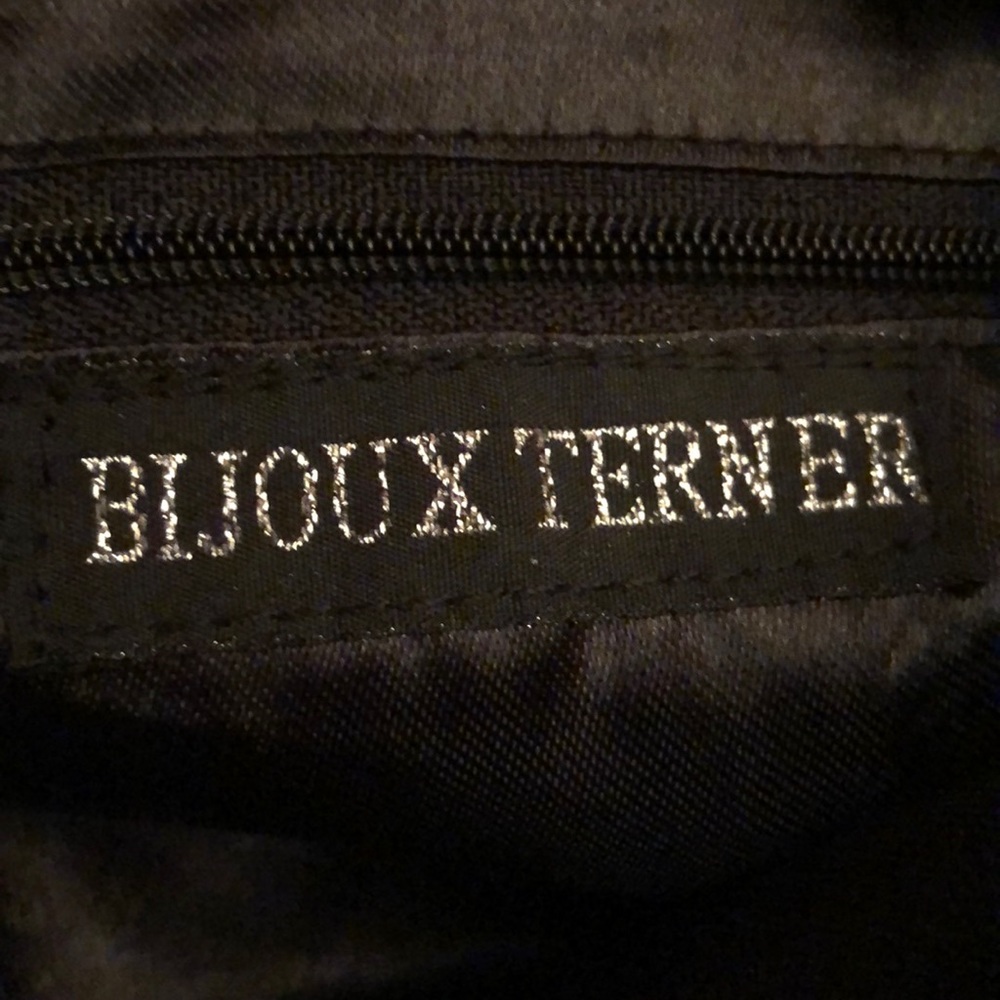 COPY - Satin Black Beaded evening bag - Picture 5 of 6